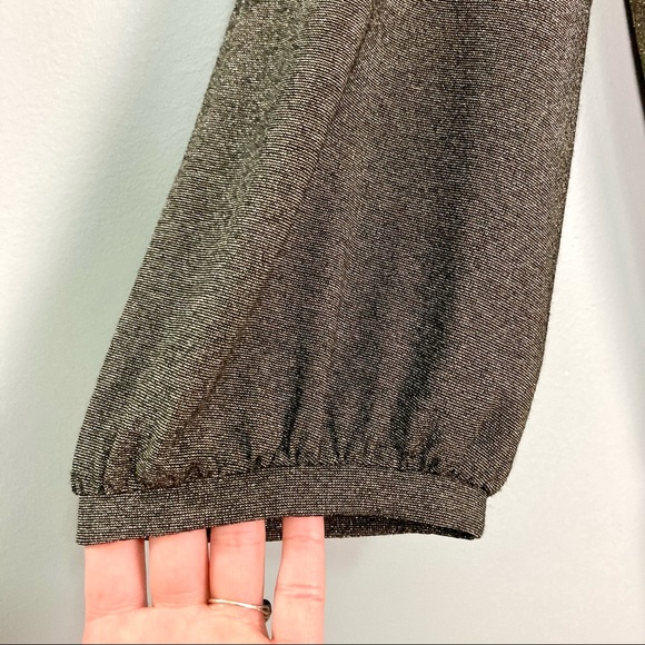 Amanda Uprichard Metallic Mini Dress Women’s Size L Button Front Elastic Waist - Picture 5 of 8